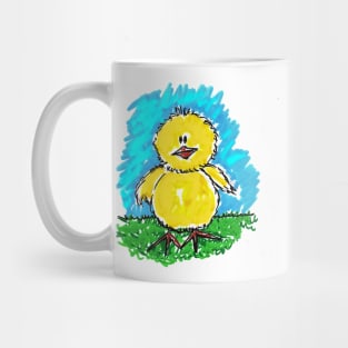 Funny and naughty chick, start the day doing his adventures Mug